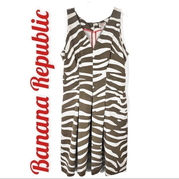 BANANA REPUBLIC x ISSA LONDON Animal Print Dress, Size 6 - Picture 2 of 12